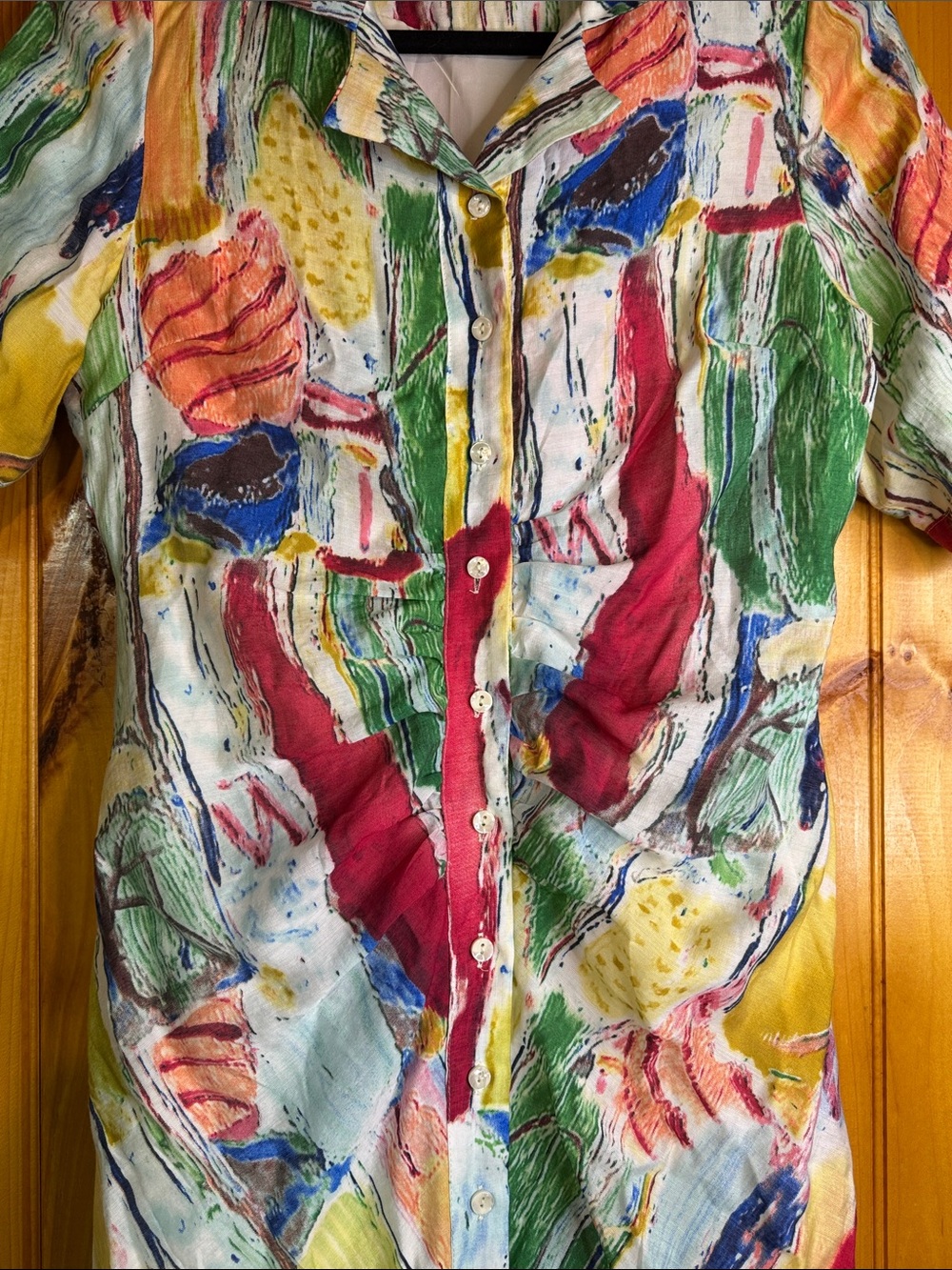 Yakira Bella Lucy Vibrant Multicolor Button-Front Maxi Dress - Picture 6 of 8